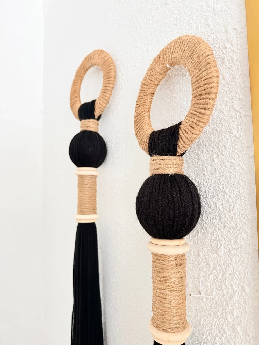 2 pieces Handmade 45” Long ,Boho Wall Hanging Decor , Long Macrame Wall Hanging